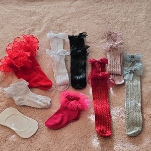 Colorful Kids Ruffle Socks Set